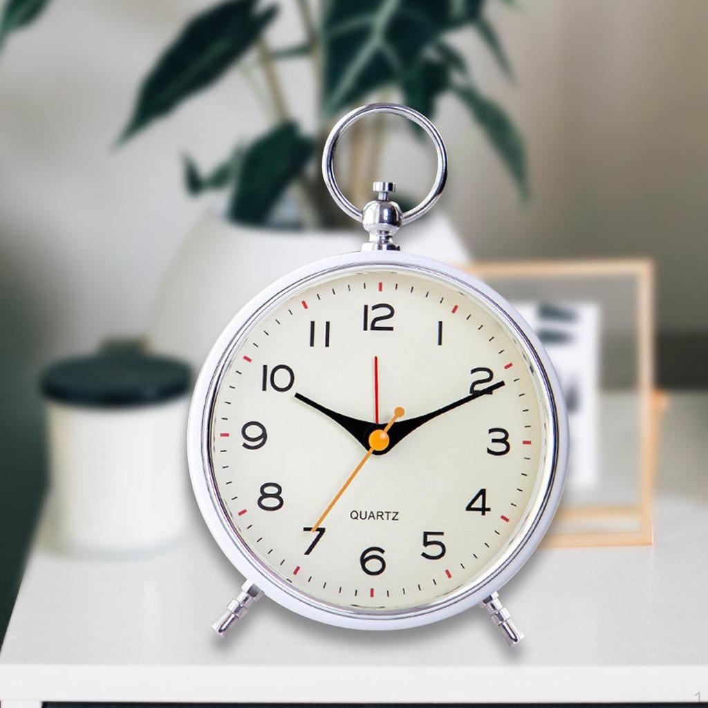 Alarm Clock Analog Clock, Mechanical Creative Bed Shaker with Light for Bedroom Home