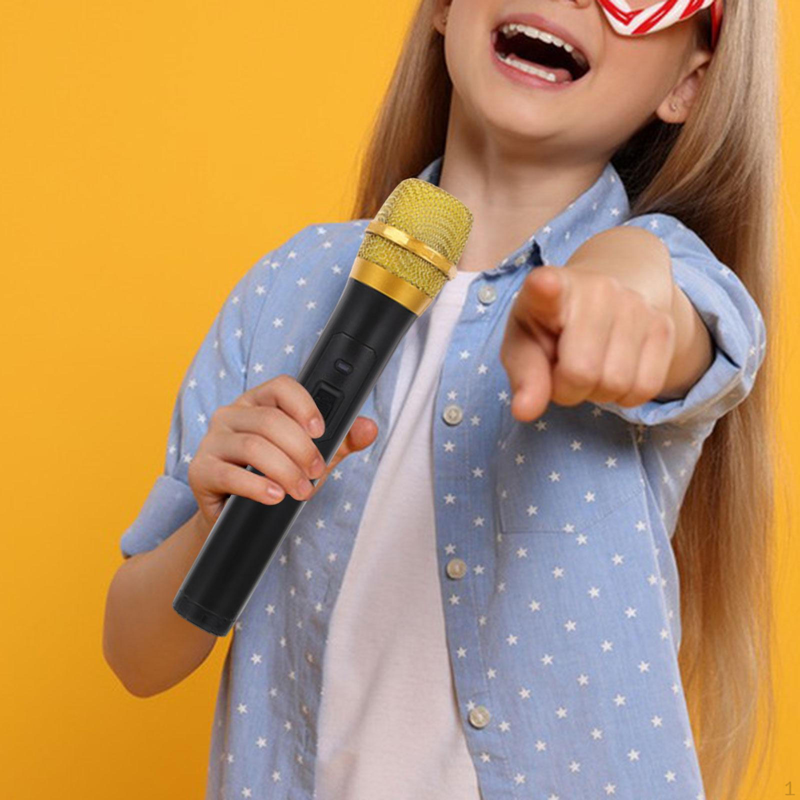 Микрофон ролевая игрушка реквизит для подарков малышам подросткам оранжевый — фото 13