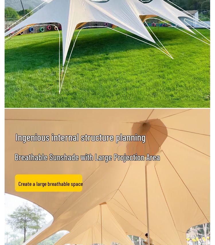 Giant Octopus Sunshade: Extra-Large Rainproof Camping Canopy Tent With Sun Protection