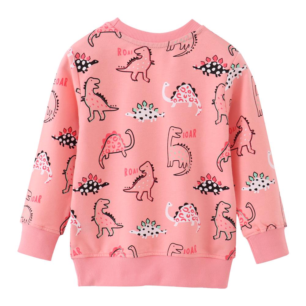 Girls' Autumn Cartoon Cotton Long-Sleeve Sweatshirt