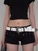 2026 New Black Fashion Retro Rivet Belt Women's Fashion Personality High-End with Jeans Belt Trend Style Women Belt