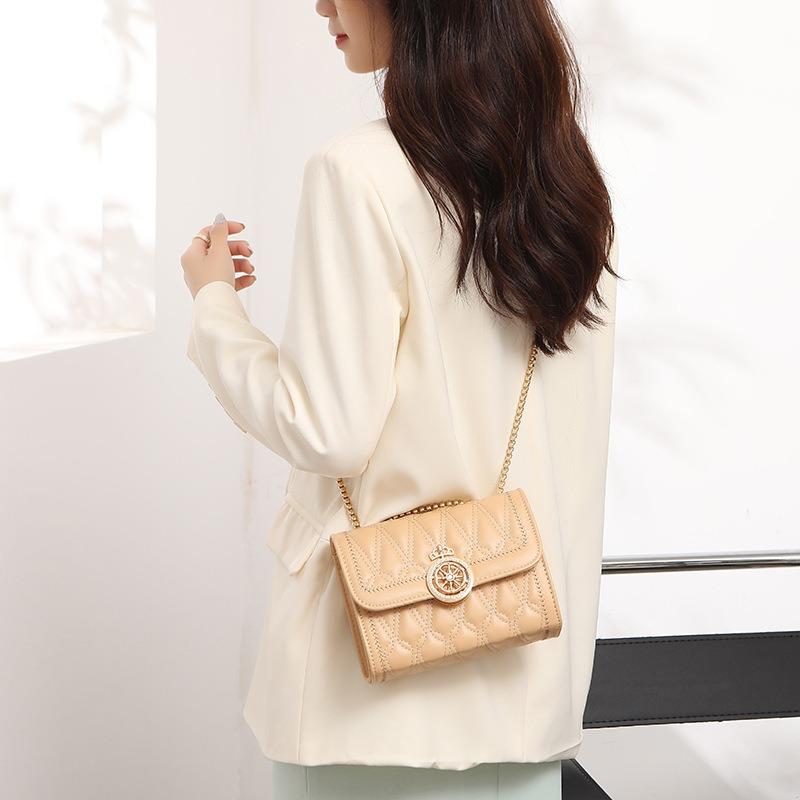 Embroidered Square Bag, One Shoulder Crossbody Women's Bag, Urban Simple and Versatile, Niche Texture One Piece