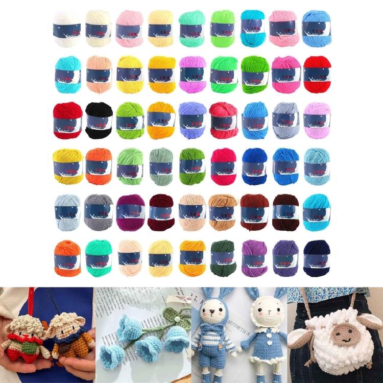 DIY Knitting Yarn Cotton Yarn Perfect for Hats, Shoes Weave Scarves, Shawls,