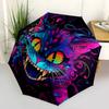 1pc Art Cat Automatic Umbrella Design, Cute Cartoon Pattern, Portable Outdoor Umbrella, Perfect, Holiday Gift for fans.A007