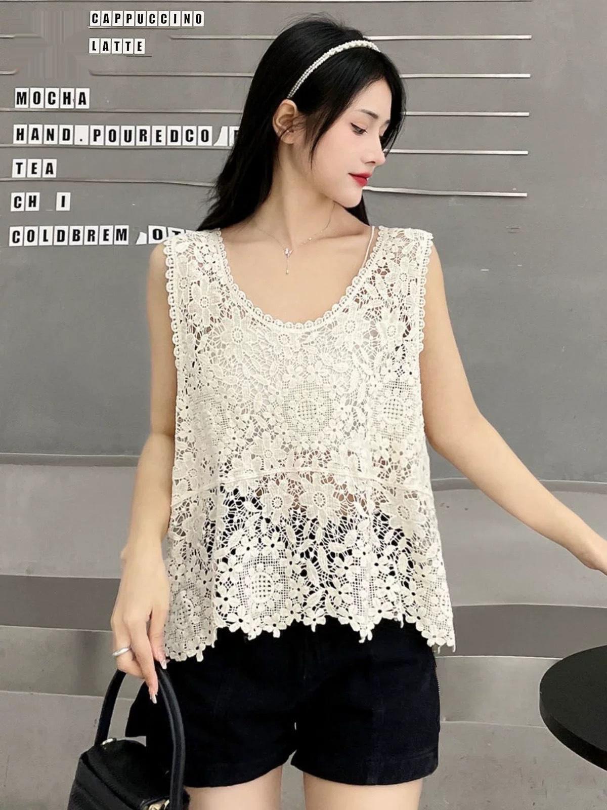 

Новое литературное и художественное вязаное платье-жилет с застежкой-крючком, универсальное женское платье на подтяжках с безрукавным верхом One size белый