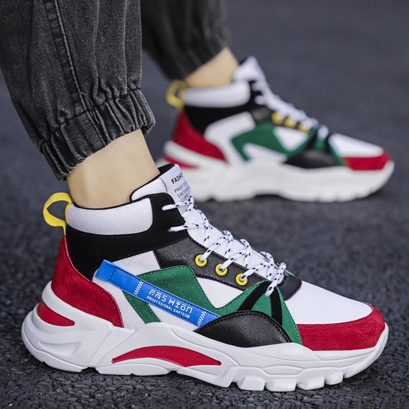 Fashion Snow Boots Men's Winter Work Clothes Men's Shoes High Top Waterproof Anti Slip Plush Thick Insulation Cotton Shoes Men boots