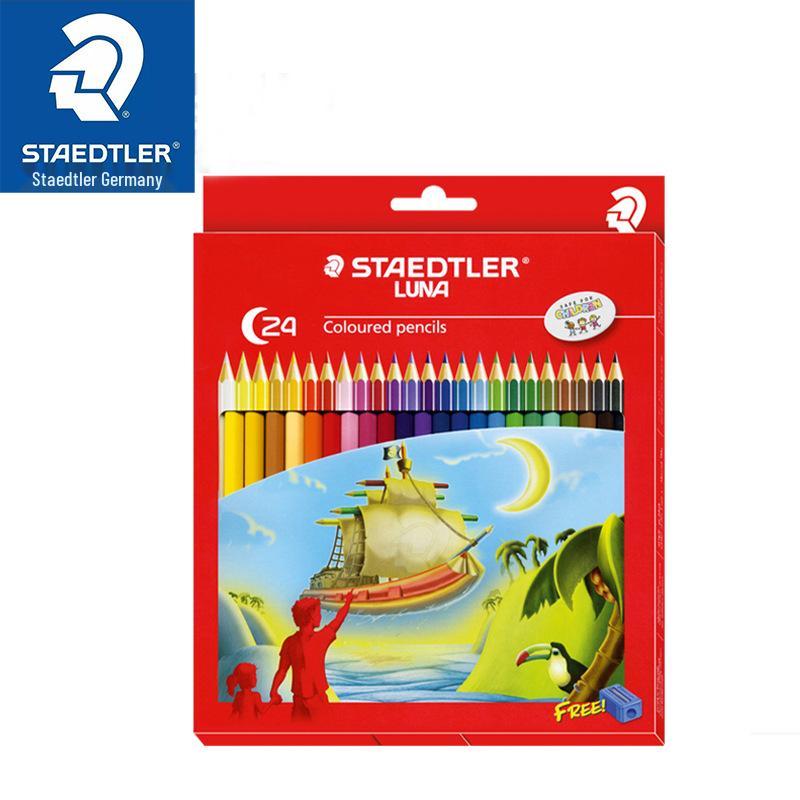 STAEDTLER LUNA 136 C 24-Color Pencil Set with Sharpener HB