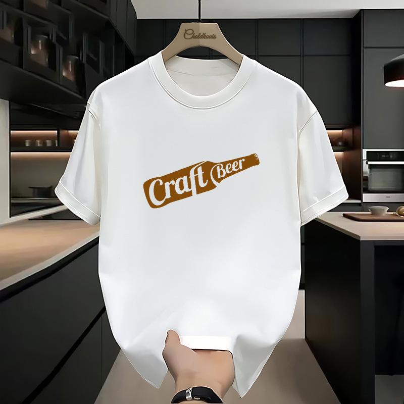 

Men Minimal Geometric Print Short Sleeve T Shirt Crew Neck Loose Casual Plain Daily Summer Basic Top S белый
