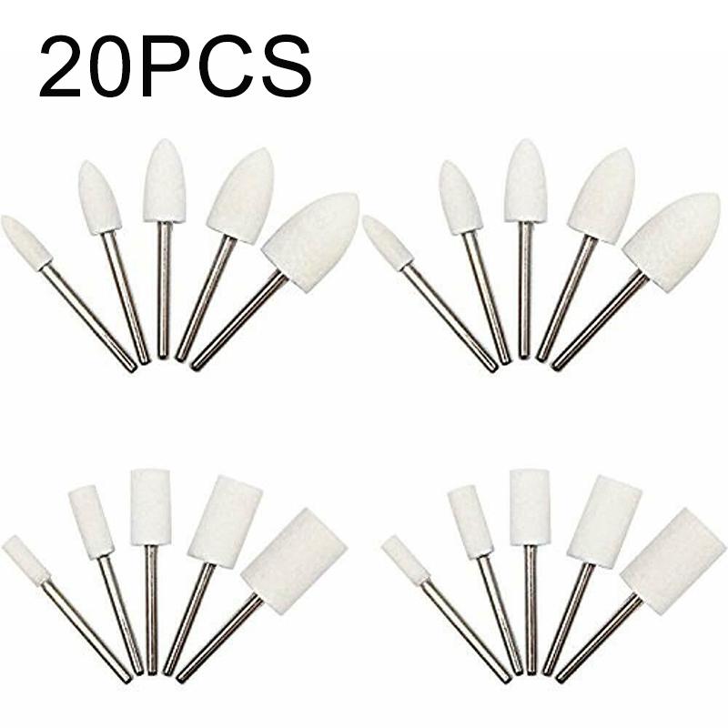 Glass Grinding heads Polisher Rotary tools Wool Buffing Wheels Mandrel