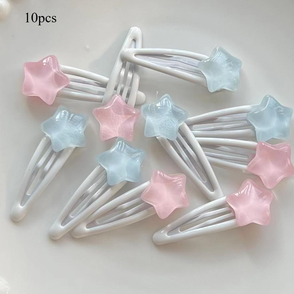 2/10pcs, Pentagram Hair Clips, Cute Star Hairpin with Water Drop Design,Suitable for Multiple Occasions During Various Festivals
