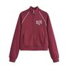 TAOP&ZA Women's Letter Print Velvet Sweatshirt Set - Early Spring Collection