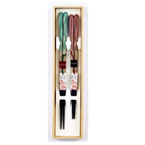 

Issou Yasaka paulownia box Couple chopsticks Awaji 2P 39399
