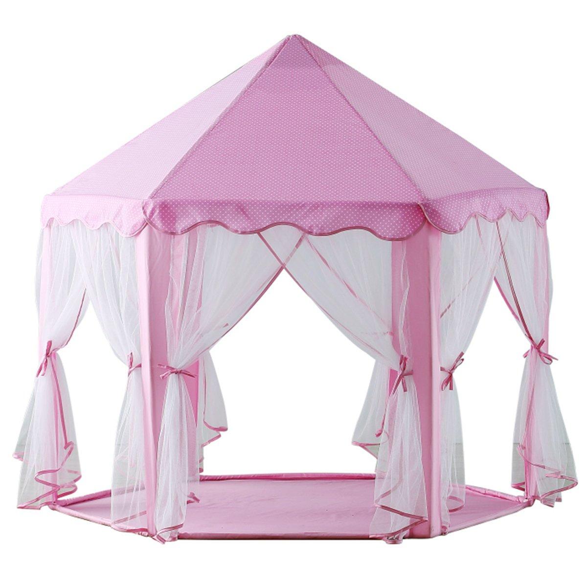 

[selling-Home] Kids Tent, Princess Castle-Shaped Foldable Playhouse, Secret Base, Birthday/Christmas Gift, Pretend Play