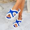 Fashion 2025 NEW Fall Winter Women's High Heel Thick Bottom Slippers Home Cotton Slippers Style Short Plush Lined Rubber Soled