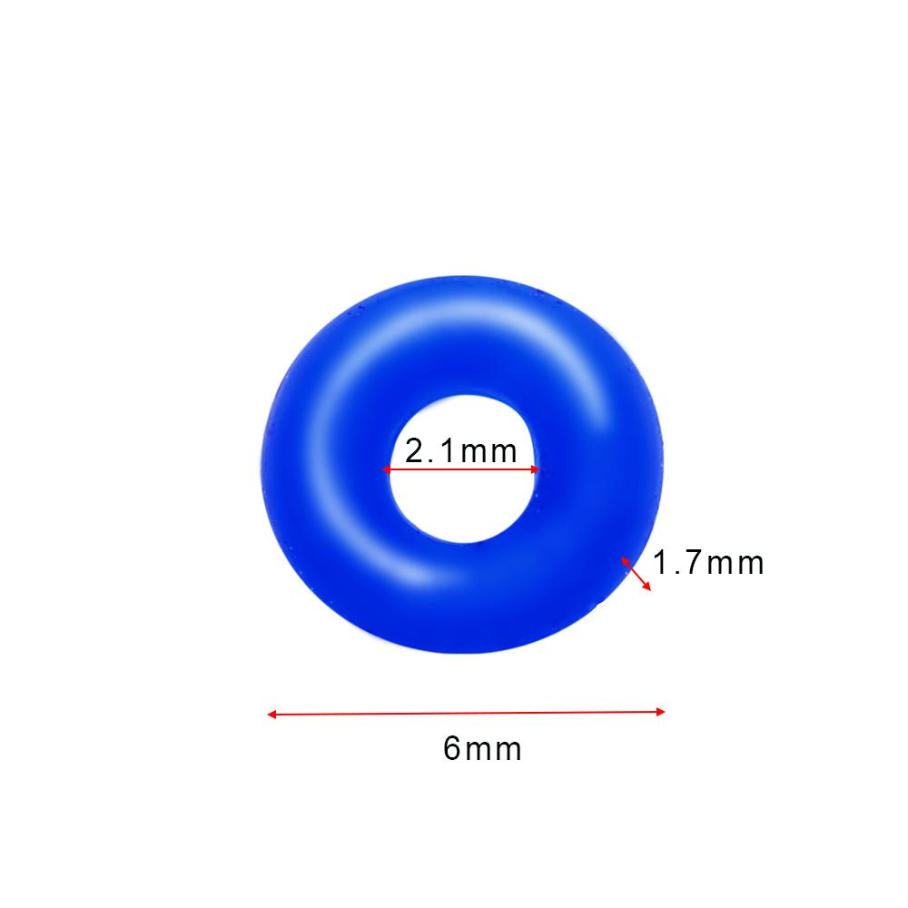 20-100Pcs Hole 2mm Multicolor Rubber Clip Charms Safety Stopper Silicone Spacer Beads For DIY Bracelets Necklaces Jewelry Making