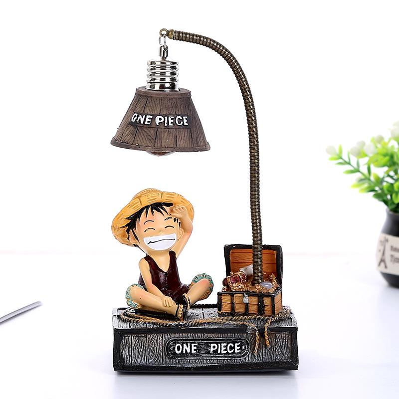 Zakka Japanese Luffy Night Light Micro Landscape Resin Anime Gift