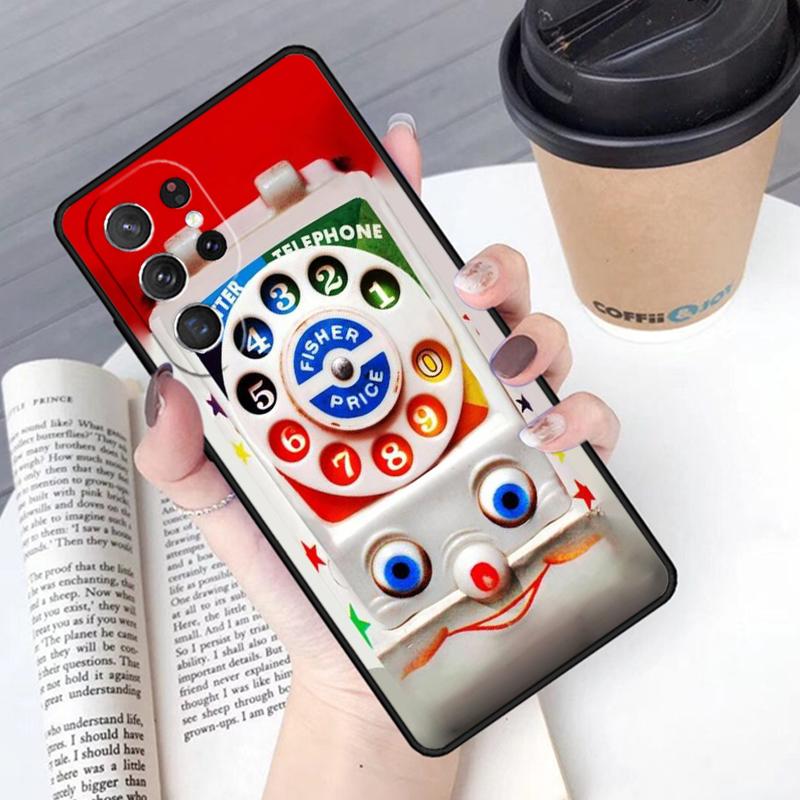 Retro Telephone Rotary Dial Phone Case Cover For Samsung Galaxy S24 S25 Ultra S21 S22 Ultra S10E Note 10 Plus Note 20 FE S23