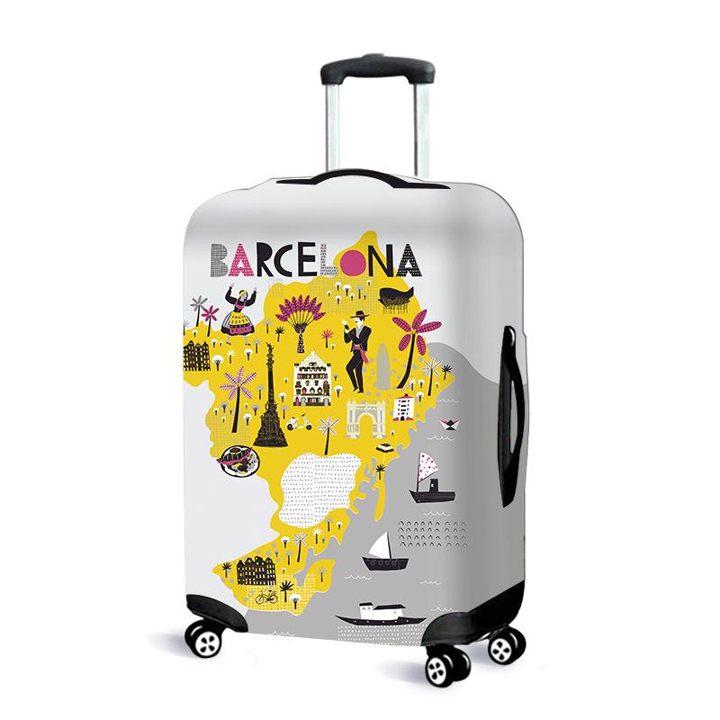 Copertura Elastica antipolvere in Pelle per Valigia Trolley 20-30 Pollici - Ispessita e Resistente all'Usura