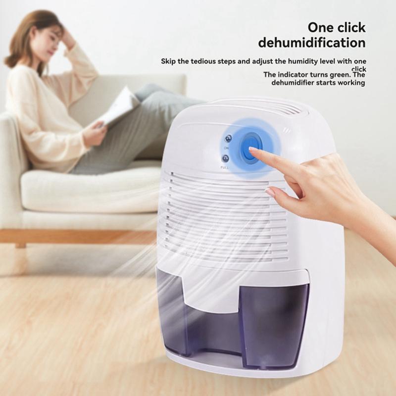 500ML household mini air dehumidifier semiconductor air dryer moisture absorber bedroom office silent electric air dehumidifier.