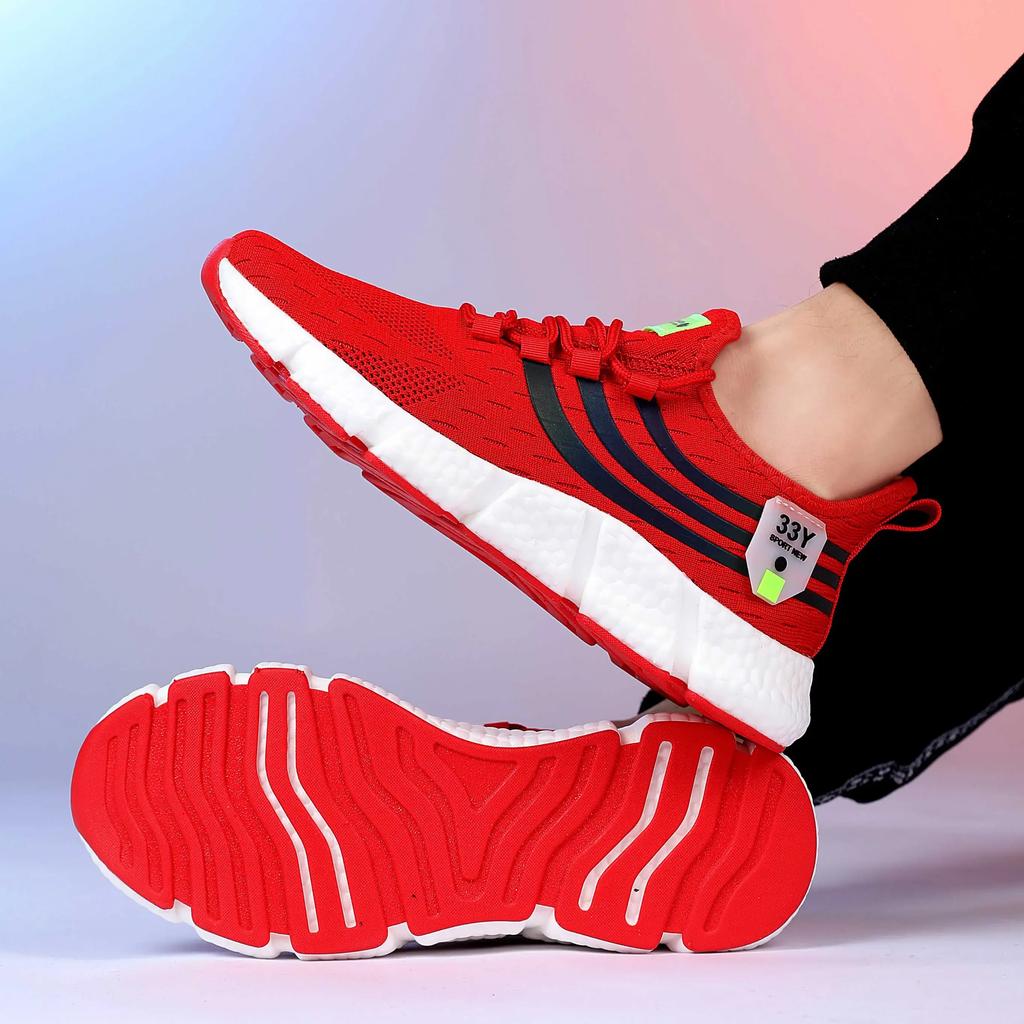 Siste Mote Mesh Sko Dame Pustende Støtdempende Ventilerende Design Street Flate Sko Slow Fitness Komfortable Sportssko