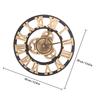 Industrial Gear Wall Clock 30Cm Golden Decorative Hanging Clock For Living Room Bedroom Kitchen Retro Creative Timepiece
