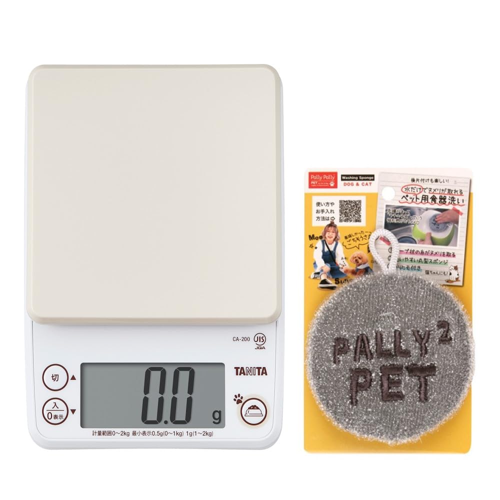 

Весы для корма для домашних животных Tanita IV Sanbelm Мойка для мисок для домашних животных PT3811 Набор CA-200 и 2 предмета без моющего средства