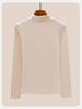 Women's Slim-Fit Half-High Collar Fleece Top for Fall/Winter 2025
