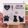 Feathers Love Words Clear Rubber Stamps Clear Stamps for Card Making Decor DIY Scrapbooking Silicone Transparent Seal Stamps