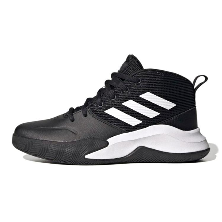 New Adidas Own The Game Wide K 'Black White' FV9451