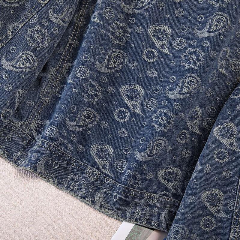 Damjacka i retro tvättad lös passform