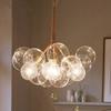 Nordic Glasses Chandelier Balck White Coffee Wires Pendant Lights 9 /12 /18 Glass Hanging Lights Luminaria Home Decor
