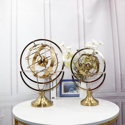 Modern Rotating Globe Ornament for European-Style Office or TV Cabinet