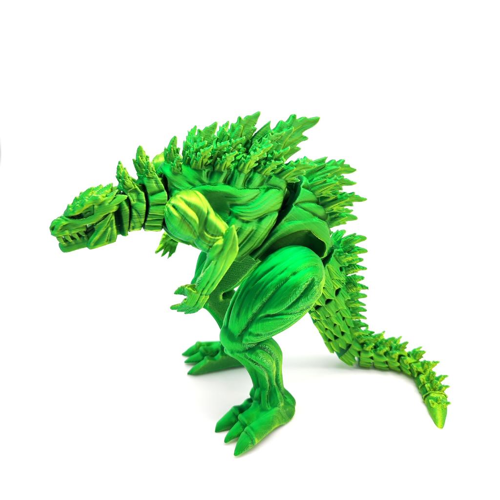 3D Printed Muscle Godzilla Dinosaur Joint Movable Creative Model Figurine for Boys As A Gift Decoration