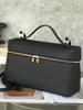 Genuine Cowhide Leather Makeup Crossbody Bag - Elegant, Versatile, Candy-Colored Women's Handheld Tote