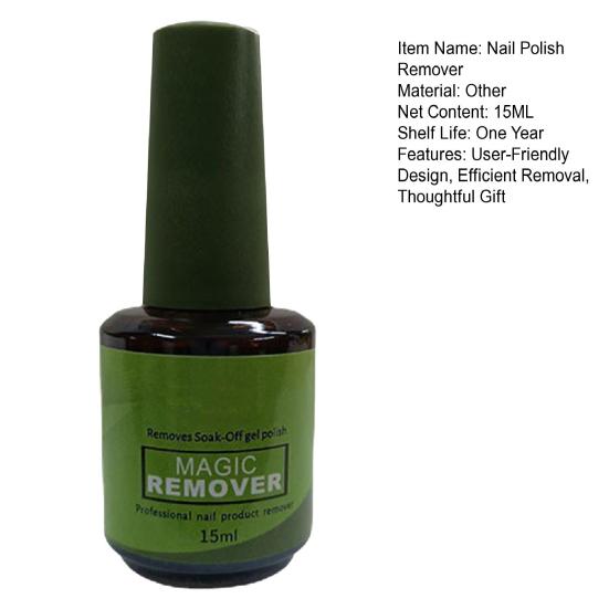 Yousheng Gel Neglelakkfjerner 15ml Profesjonell Salon Gellakkfjerner Rask Enkel fjerning Sikker luktfri gave til neglekunstelskere