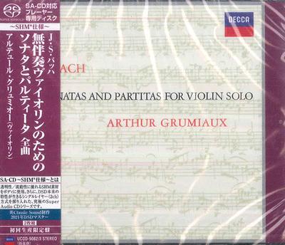 CD ARTHUR GRUMIAUX  Bach 6 Sonatas And Partitas For Vio UCGD90823 DECCA 2021 Japan Obi Classical