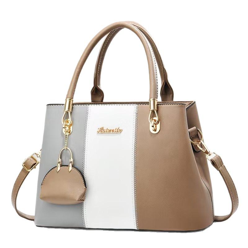 Fashion Two Piece Handbag Kit With Small Decor Pouch For Ladies, All-Match Multiway Shoulder & Crossbody Daily Bag