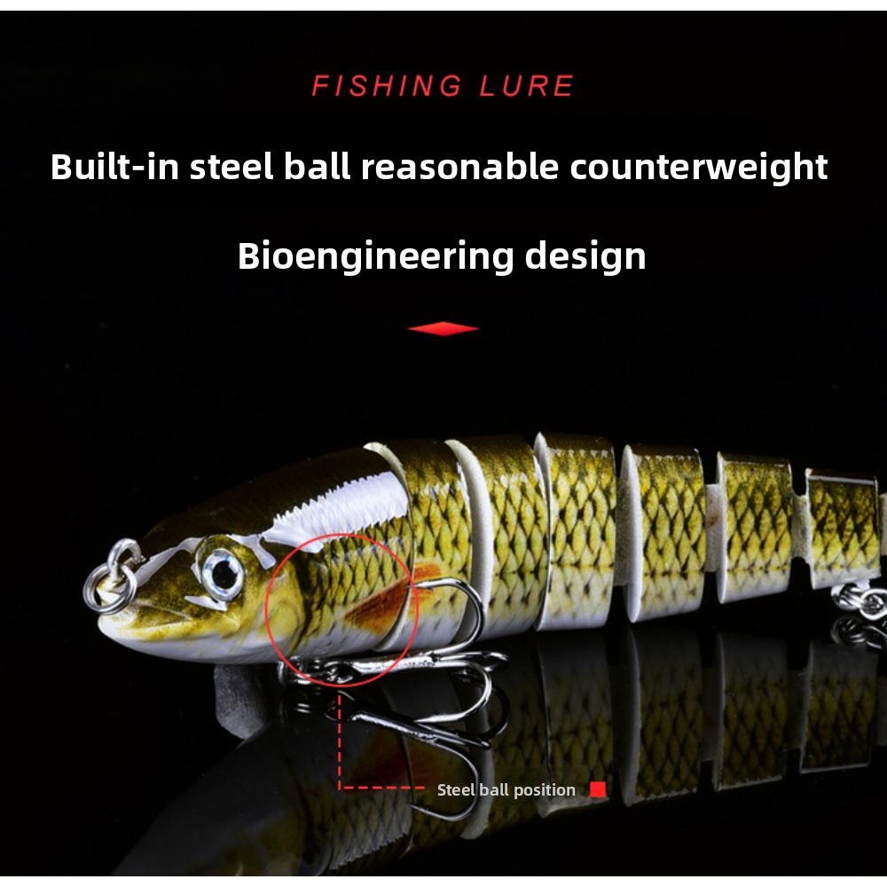 Set of Multi-section Luya Bait 8-section Fish Freshwater Sea Fishing Bait Hard Bait Luya Bait Is Sold Far Away 13.5cm