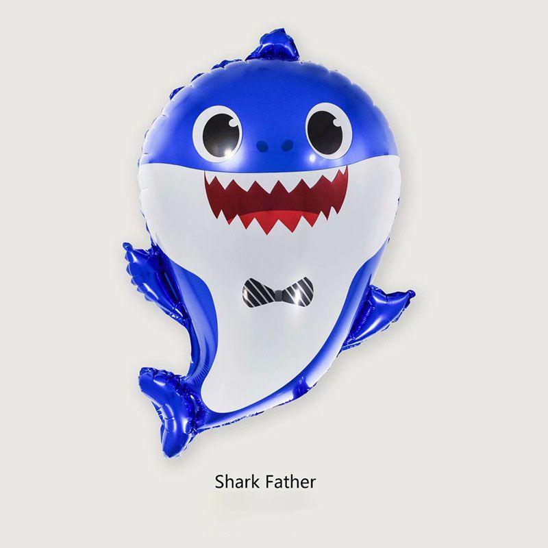Žraločí párty Dětské héliové balónky Fóliové balónky Žraločí rodina Potřeby pro tématickou párty