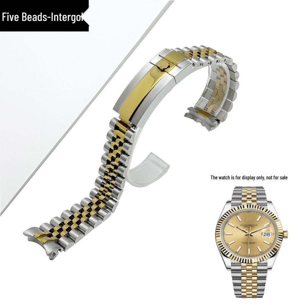 Available: Five-Bead Stainless Steel Strap for Submariner GMT, Compatible with Oyster Submariner 20/21mm