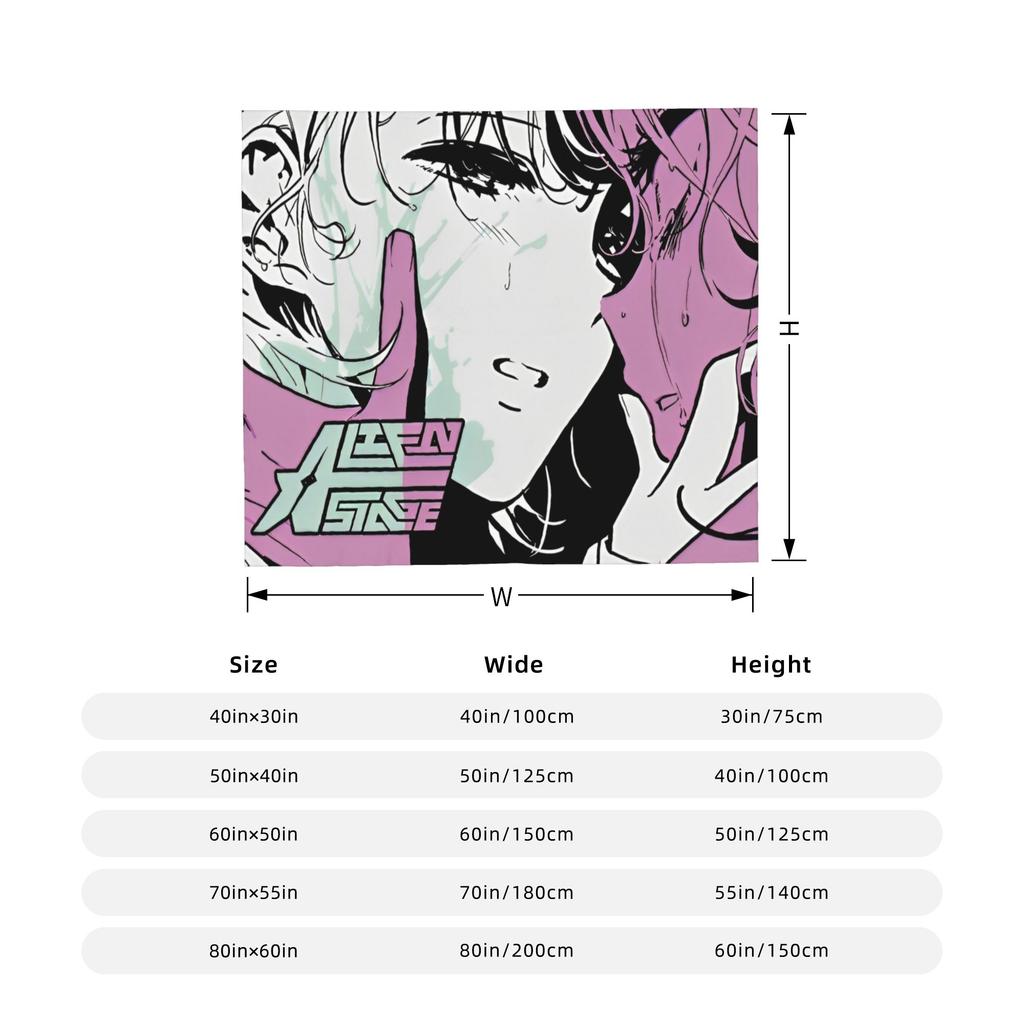 Alien Stage Anime Wool Blanket Mizi Sua Till Ivan Creative Throw Blankets For Bed Sofa Couch 125*100Cm Quilt