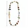 Colorful and Green Irregular Shell Bead Necklace Shell Beaded Long Necklace  Jewelry & Accessories