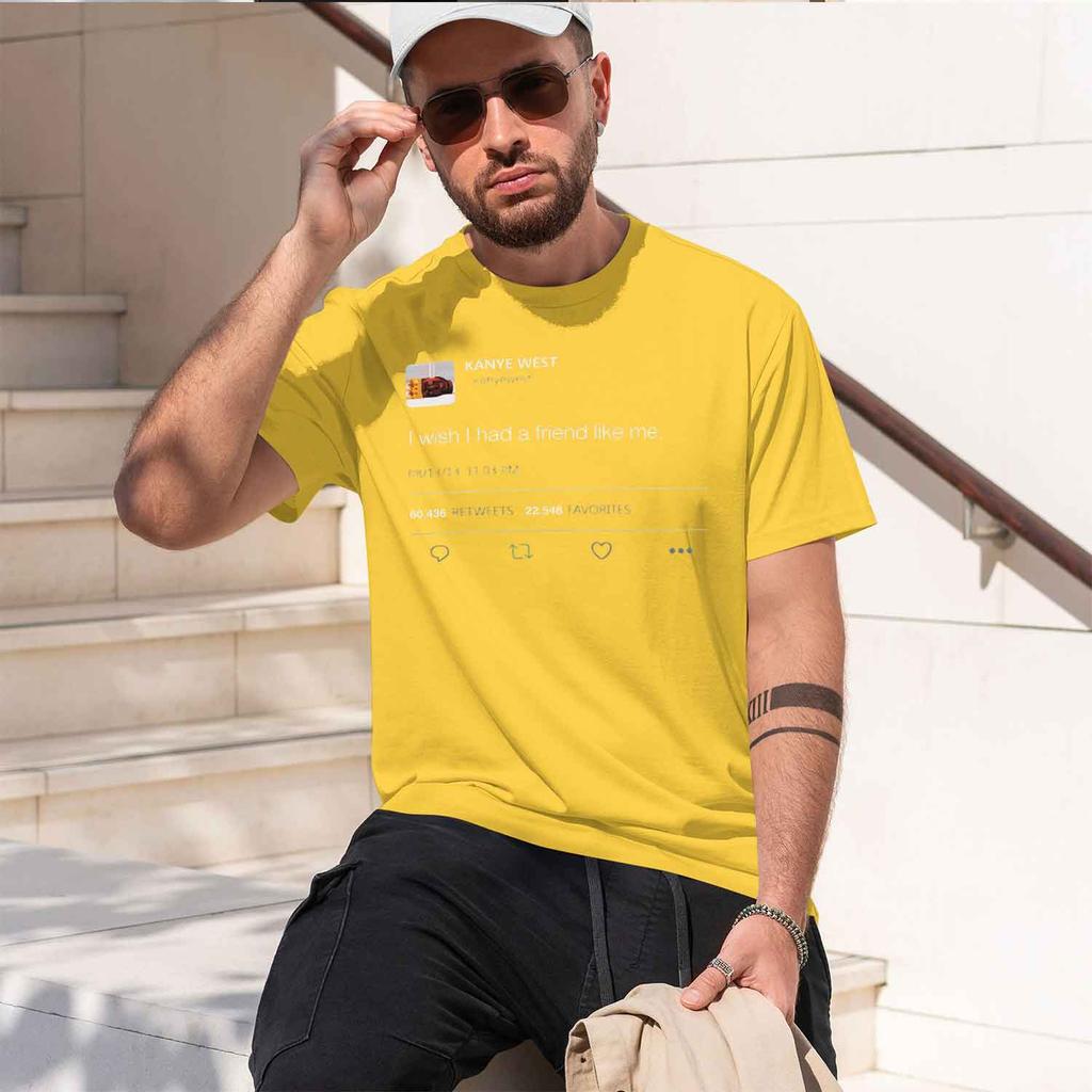 Tweet I Wish I Had A Friend Like Me T-shirt Summer WoClothing Fashion Short Sleeve Streetwear 2026 Model
