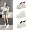 2575 Inner Height Increase White Shoes Women's New Versatile Skirt Small Thick Baseplate Shoes Women