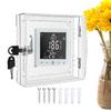 Thermostat Lock Box Thermostat Transparent Protective Cover With Lock Wall-Mounted Lock Box For Thermostat On Wall AC Lock Box