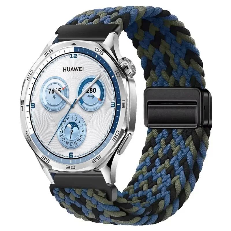 22mm 20mm Nylon Loop Band for Huawei Watch GT5 Pro/GT5 4 Pro GT3 2 GT2e Replaceable wristband for Huawei Watch 46mm 42mm Strap