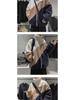 Men's Autumn/Winter Lambswool Color-Block Jacket - Trendy, Versatile, Loose Fit with Stand Collar