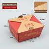 Disposable Rectangular Kraft Paper Takeout Box for Fried Chicken and French Fries