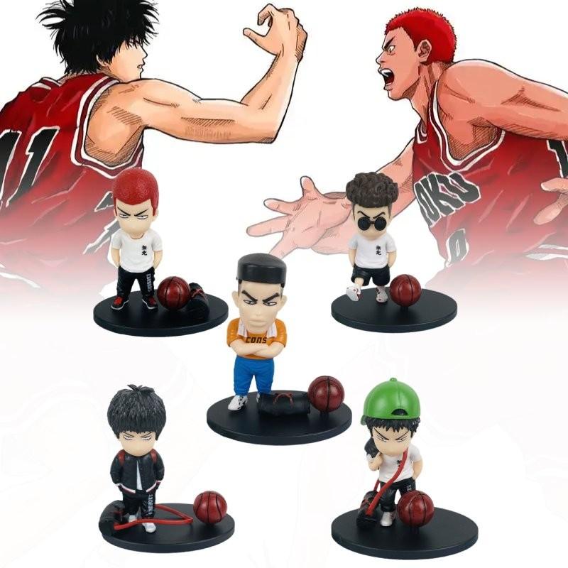 The 5pcs First Slam Dunk Role Pvc Toy Model Desktop Decoration Gift Christmas