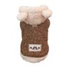 Haustier Plüschbär Mütze Mantel Herbst/Winter Kapuzenpullover Teddybär Yorkshire Kleine Hunde Wintermantel Dicker Mantel Welpenkleidung